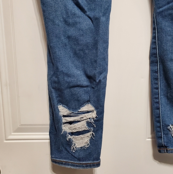 American Eagle Cropped Jeggings Destroyed size 16 SHORT - Picture 8 of 16